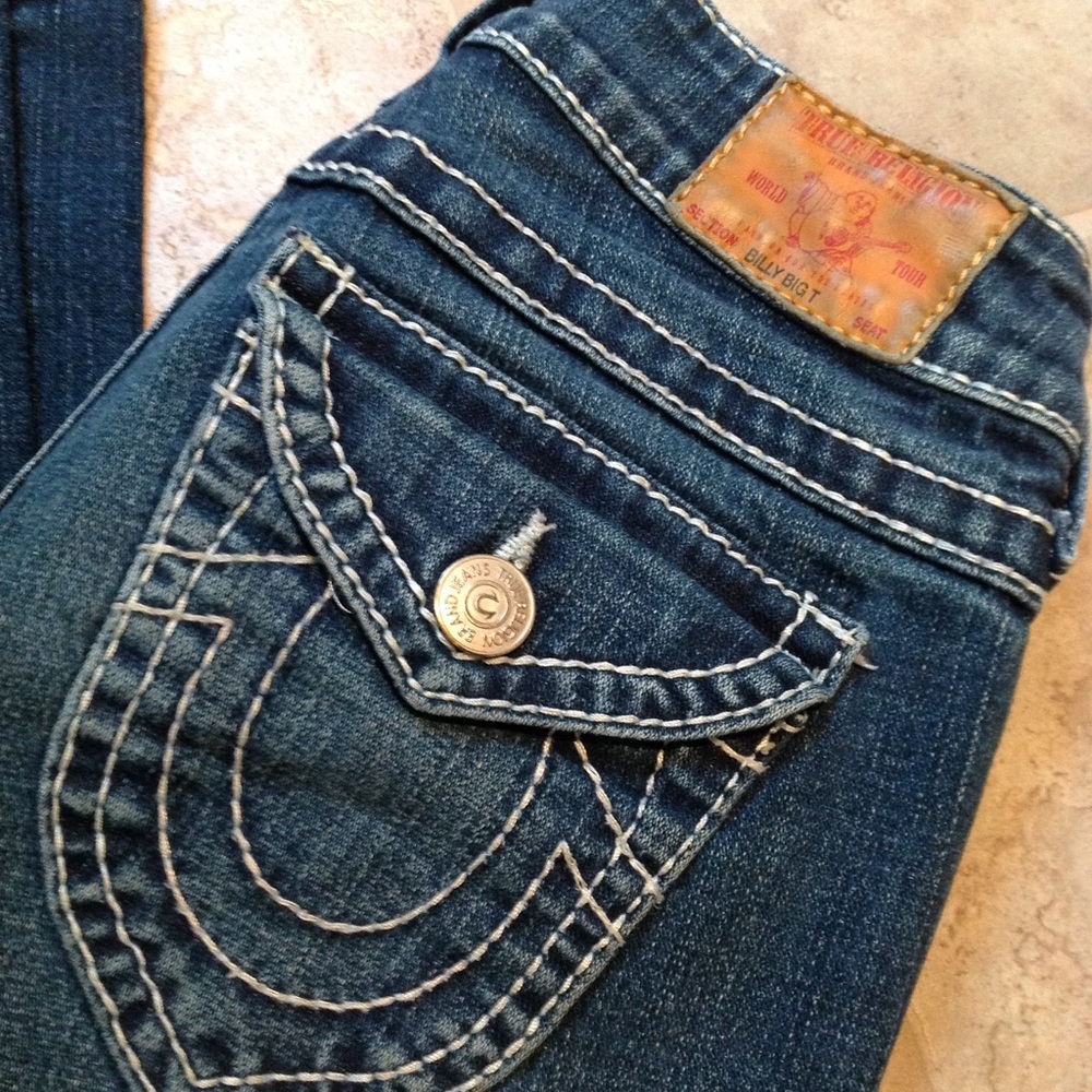 True Religion Billy Big T Slim Straight Jeans 26